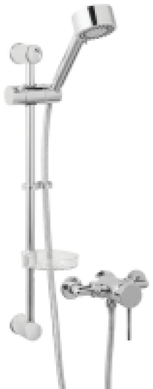 Wickes  Wickes Origin Manual Mixer Shower Kit - Chrome