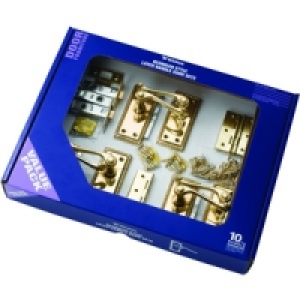 Venice Latch Handle Brass Pk3