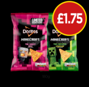 Budgens  Doritos Minecraft The Ghast BBQ, The Creeper Vinegar