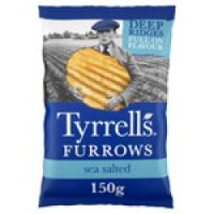 Ocado  Tyrrells Furrows Sea Salted Sharing Crisps