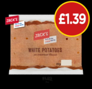 Jacks White Potatoes £1.39