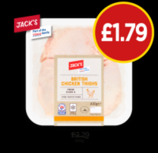 Budgens  Jacks British Chicken Thighs