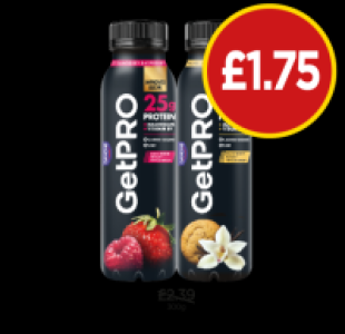 GetPRO Drink Strawberry & Raspberry, Vanilla & Cookie