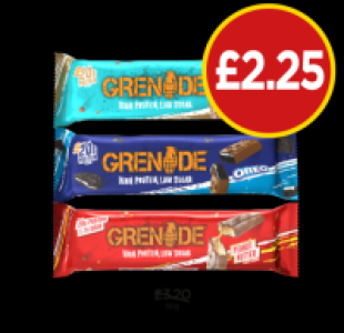 Budgens  Grenade Salted Caramel, Oreo, Peanut Nutter