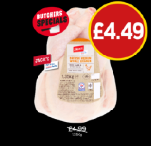 Budgens  Jacks British Medium Whole Chicken