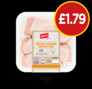 Budgens  Jacks British Chicken Drumsticks