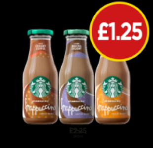 Budgens  Starbucks Frappuccino Creamy Coffee, Mocha Delight, Caramel