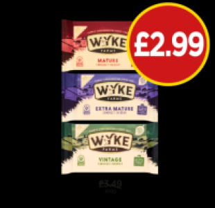 Budgens  Wyke Farms Mature, Extra Mature, Vintage