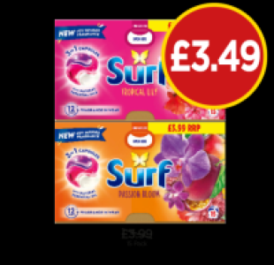 Budgens  Surf 3 In 1 Capsules Tropical Lily, Passion Bloom