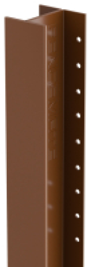 DuraPost Sepia Brown Steel Fence Post - 55 x 54 x 1800mm