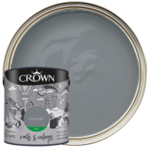 Wickes  Crown Silk Emulsion Paint - City Break - 2.5L