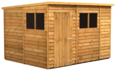 Wickes  Powersheds Pent Overlap Dip Treated Shed - 10 x 8ft