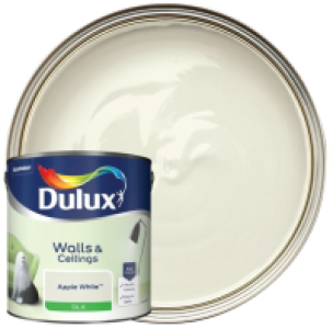 Wickes  Dulux Silk Emulsion Paint - Apple White - 2.5L