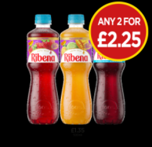Ribena Strawberry, Mango & Lime, Blackcurrant