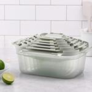 Ocado  LocknLock NestnLock Sage Green Container Set, 5pc