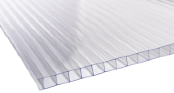 Wickes  10mm Clear Multiwall Polycarbonate Sheet - 2500 x 1050mm