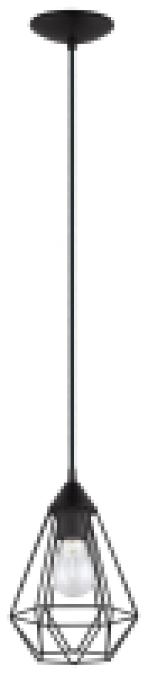 Wickes  Eglo Tarbes Small 1-Light Geometric Pendant Light - Black
