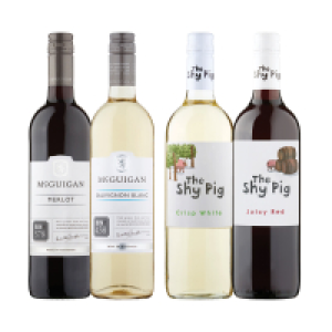 SuperValu  McGuigan Bin & The Shy Pg Crisp White & Juicy Red