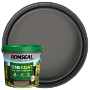 Wickes  Ronseal One Coat Shed & Fence Protector - Charcoal Grey - 5L