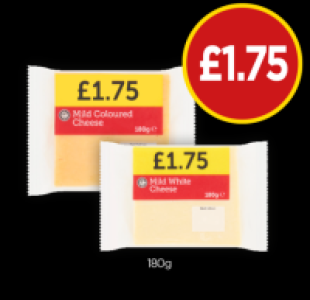 Budgens  Mild Coloured Cheese, White