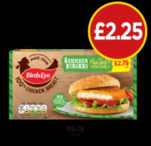 BirdsEye Chicken Burgers
