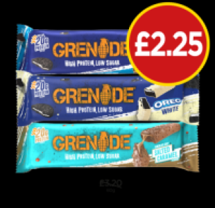 Grenade Protein Bar Oreo, White, Salted Caramel