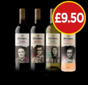 Budgens  19 Crimes Malbec, Red Wine, Chard, Revolutionary Rose