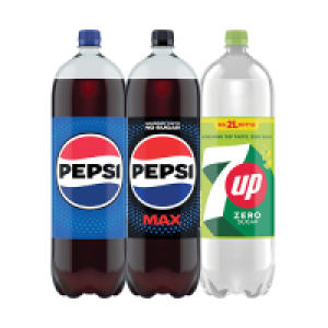 Pepsi Regular, Max & 7Up Zero