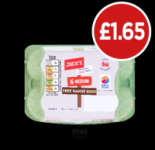 Jacks Medium Eggs £1.65