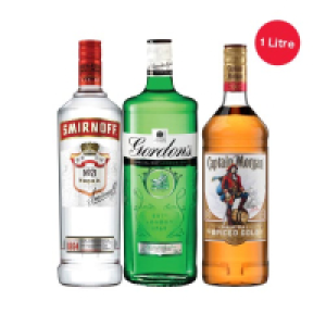 SuperValu  Smirnoff, Gordon’s Gin & Captain Morgan Spiced Rum
