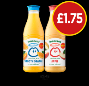 Budgens  Innocent Smooth Orange, Apple