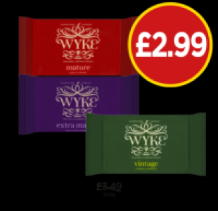 Wyke Farms Cheese Mature, Extra Mature, Vintage