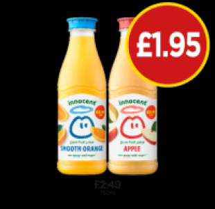 Budgens  Innocent Smooth Orange, Apple