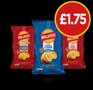 Walkers Classic Pack, Cheese & Onion, Ready Salted