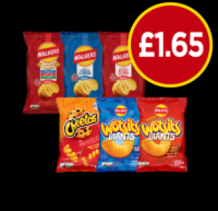 Walkers Classic Variety, Cheese & Onion, Ready Salted