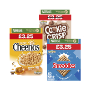 NESTLE HONEY CHEERIOS, FROSTED SHREDDIES & COOKIE CRISP