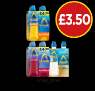 Lucozade Orange, Raspberry, Ice Kick