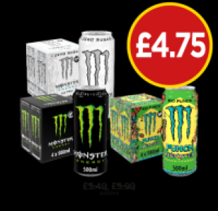 Monster Energy Original, Ultra, Punch