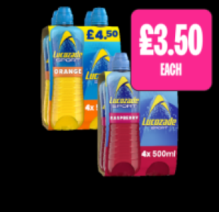 Budgens  Lucozade Orange, Raspberry
