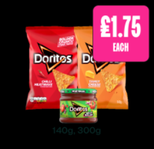 Budgens  Doritos Chilli Heatwave, Tangy Cheese, Mild Salsa