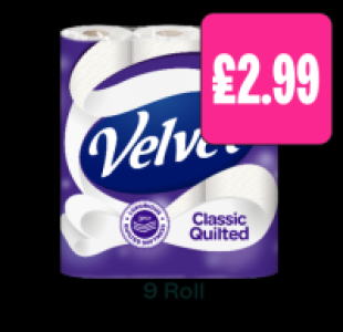 Budgens  Velvet Classic Quilted Roll