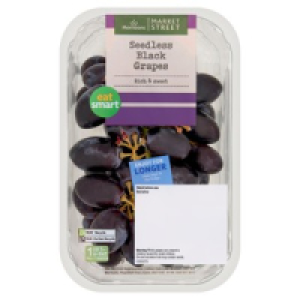 Morrisons Seedless Black Grapes Punnet 400g