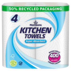 Morrisons  Morrisons Kitchen Towel 4 Pack