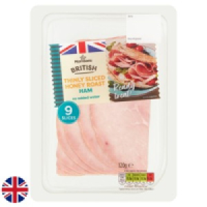 Morrisons British Thinly Sliced Honey Roast Ham 120g