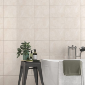 Wickes  Wickes Tivoli Beige Gloss Ceramic Wall Tile - 330 x 250mm