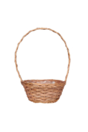 Kdmd Golden Round Basket 12inch Brown