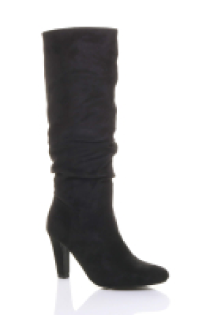 Debenhams Ajvani Mid High Heel Slouch Ruched Calf Boots
