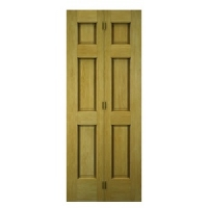 Wickes Ludlow Internal Oak Veneer Bi-Fold Door 6 Panel 762mm