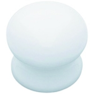 Wickes Zurich Knob Ceramic White 35mm 2 Pack &pound;2.50