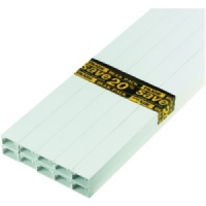 Wickes Mini Trunking White 25x16mmx3m 10 Pack &pound;18.90